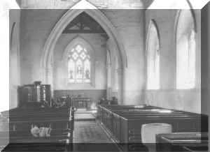 Inside of Church in 1904 (C) Leic Records Office